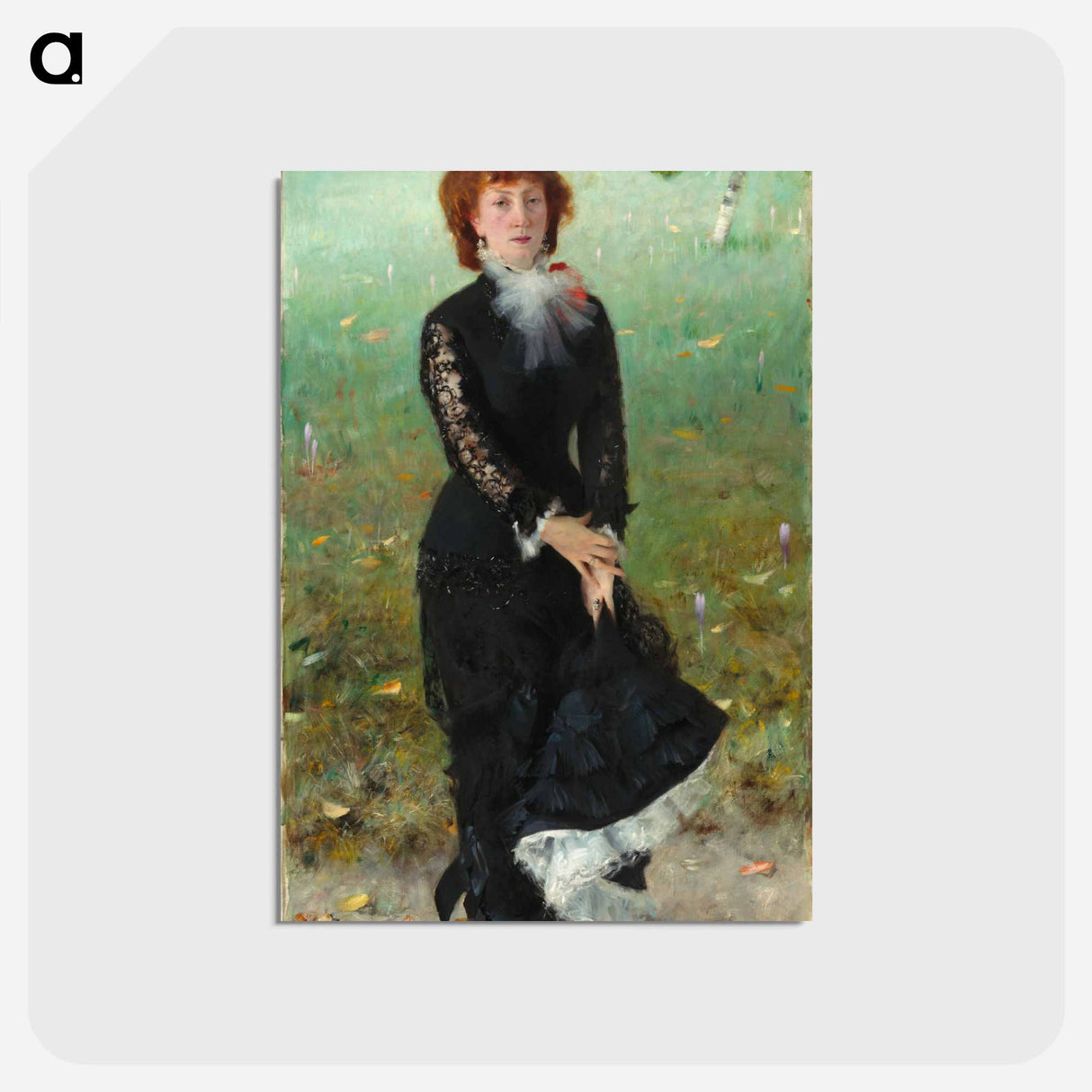 アートポストカード-Marie Buloz Pailleron (Madame Édouard Pailleron) - ジョン シンガー サージェント Postcard.