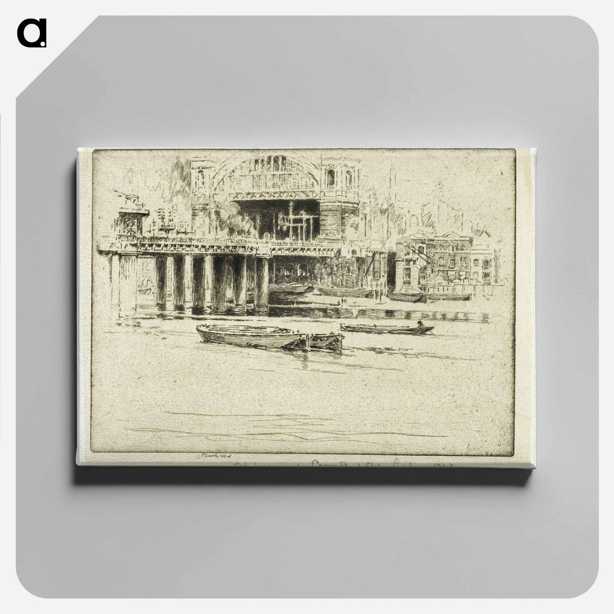 アートパネル-Cannon Street Station, from the River
- ジョセフ ペネル Canvas.