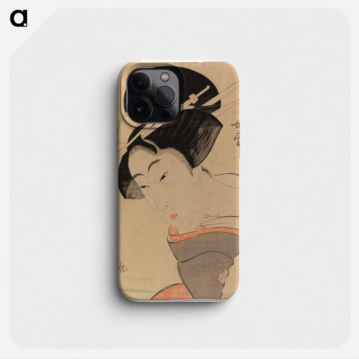 Half-length portrait of a girl - 喜多川 歌麿 Phone Case.
