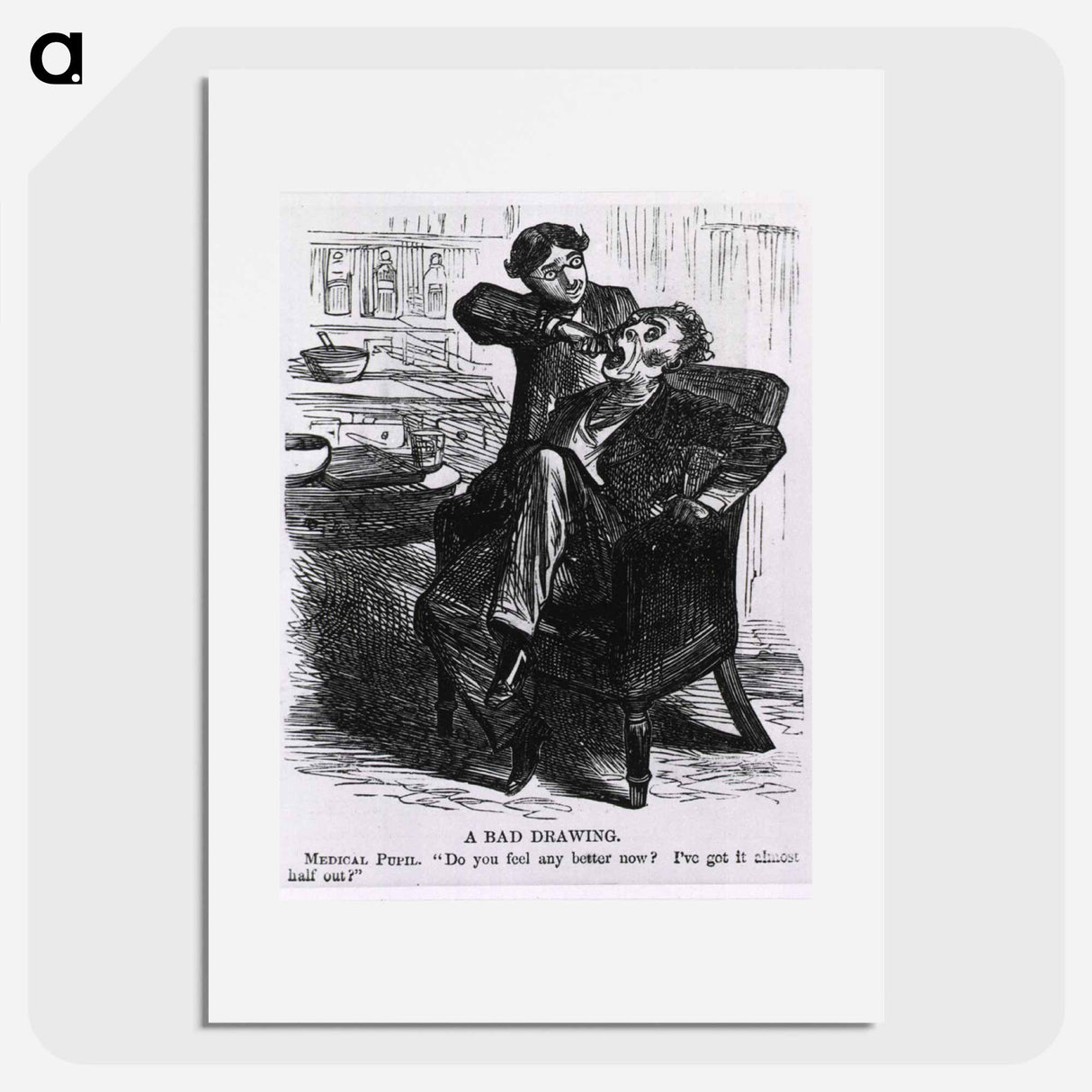 アートポスター-Dentistry Caricature: A Tooth Extraction
- 国立医学図書館 Poster.