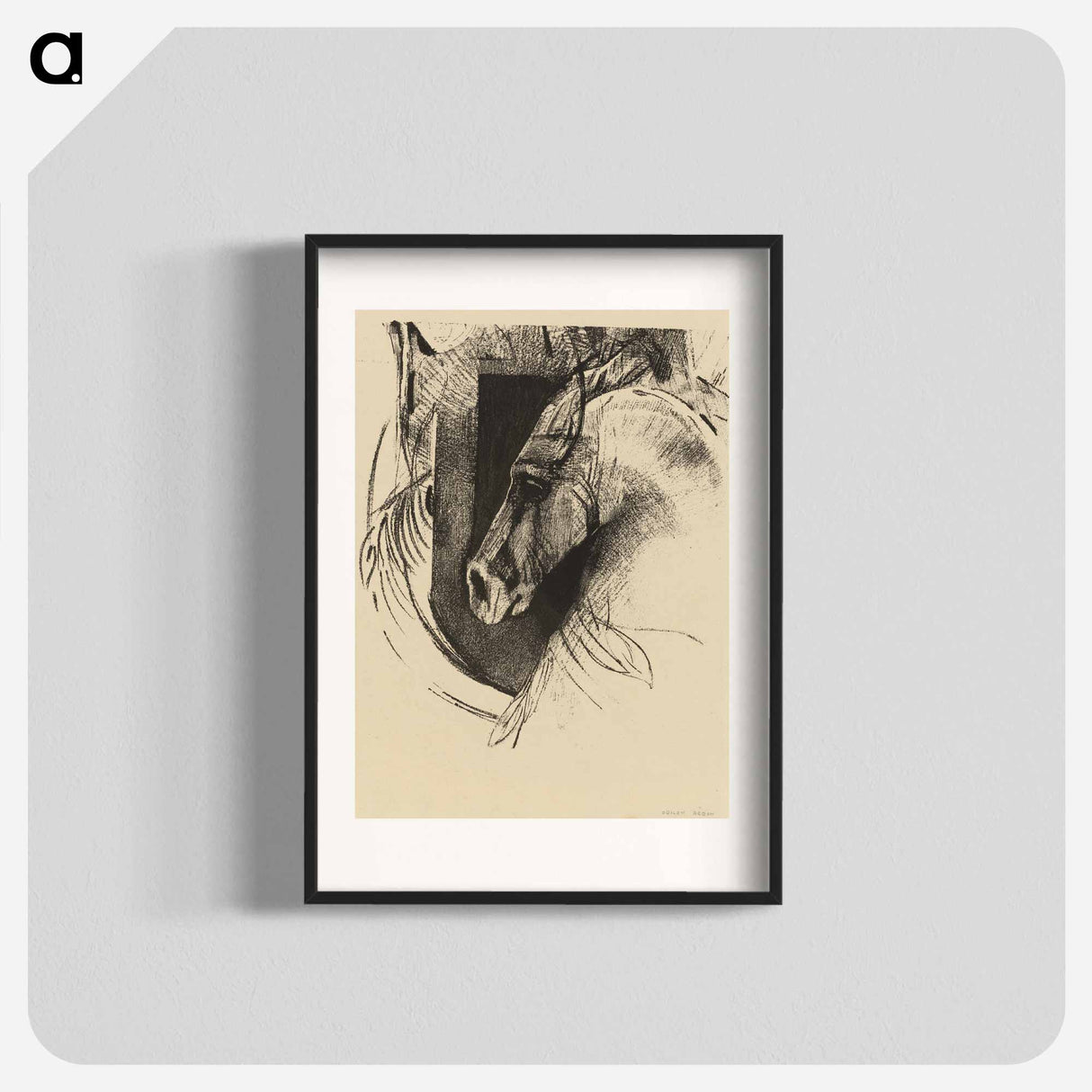 The Charger - オディロン ルドン Poster.