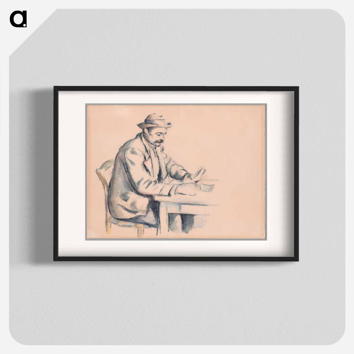 A Study for the Card Players - ポール セザンヌ Poster.