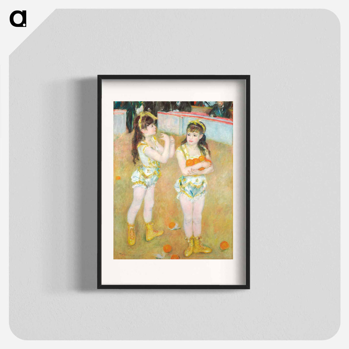 Acrobats at the Cirque Fernando (Francisca and Angelina Wartenberg) - Pierre-Auguste Renoir Poster.