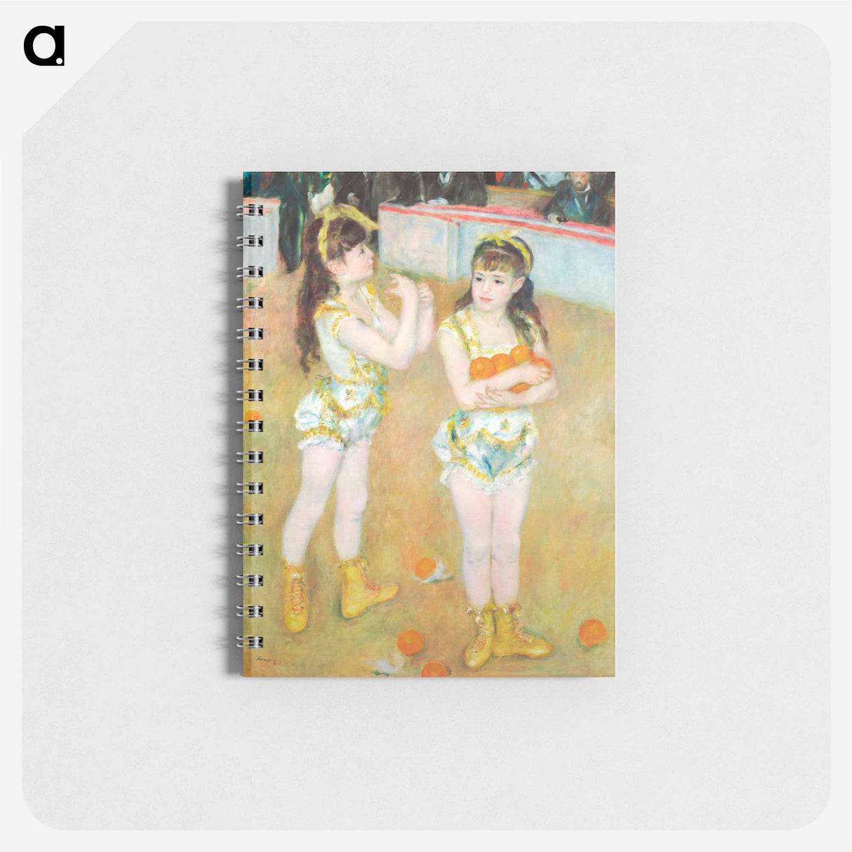 Acrobats at the Cirque Fernando (Francisca and Angelina Wartenberg) - ピエール オーギュスト ルノワール Memo.