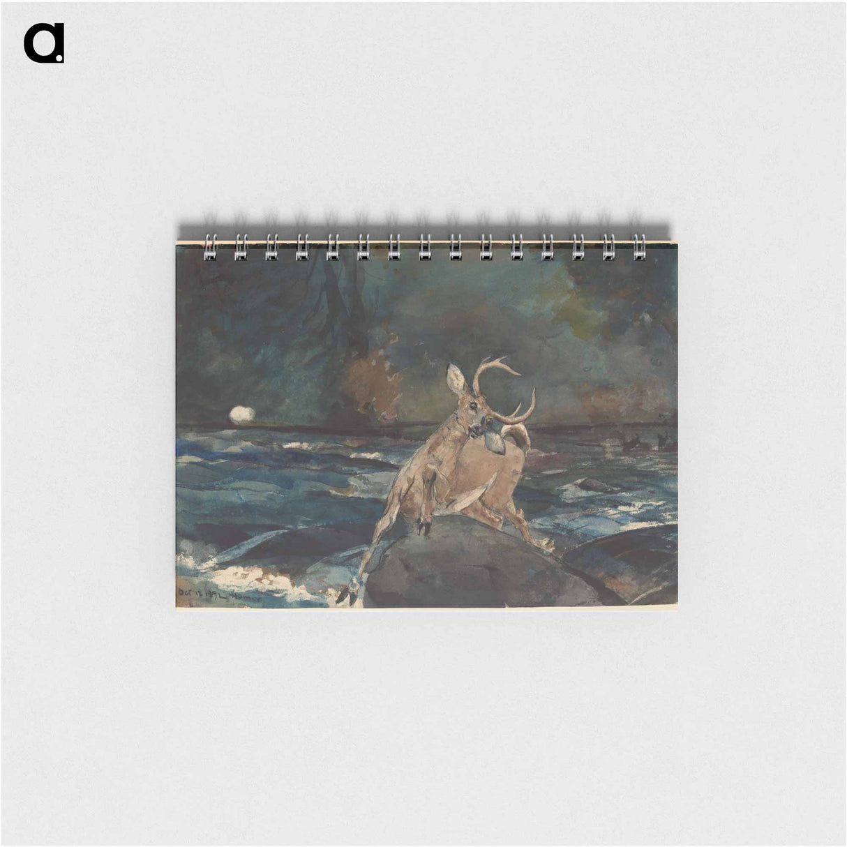 アートメモ帳-A Good Shot, Adirondacks - ウィンスロー ホーマー Memo.