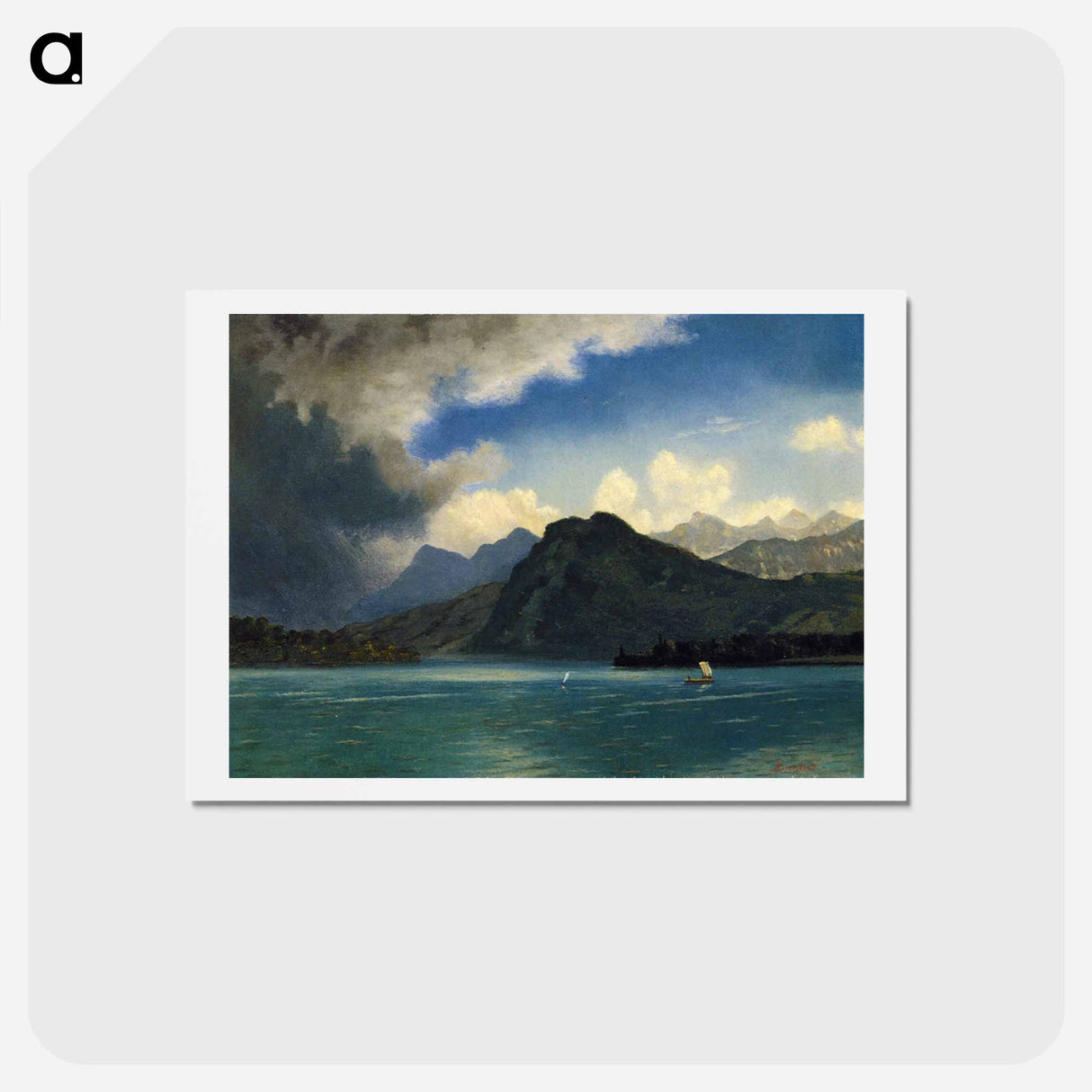 Approaching Storm - アルバート ビアスタット Postcard.