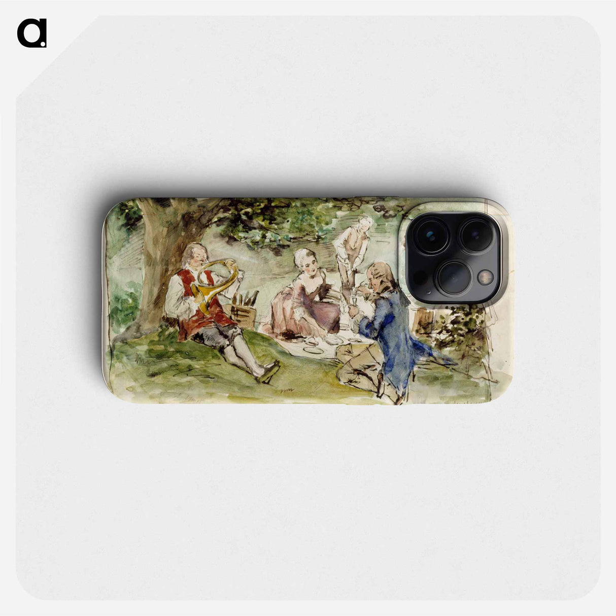 Huvila lähteen vierellä, harjoitelma - アルバート エーデルフェルト Phone Case.