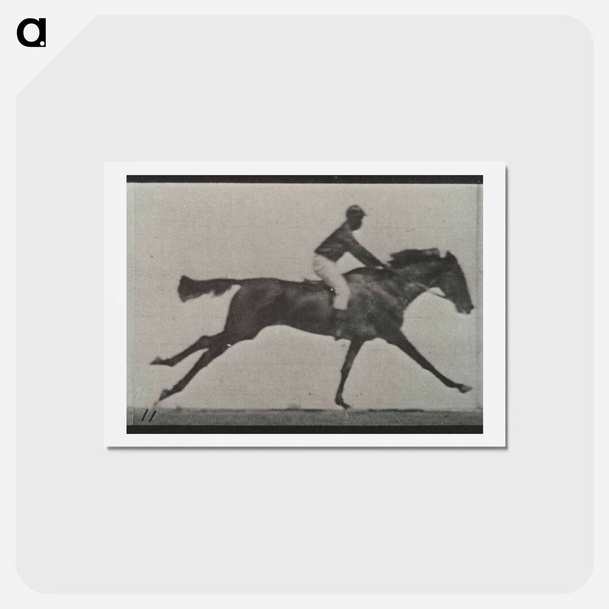 アートポストカード-Galloping Horse and Rider
- エドワード マイブリッジ Postcard.