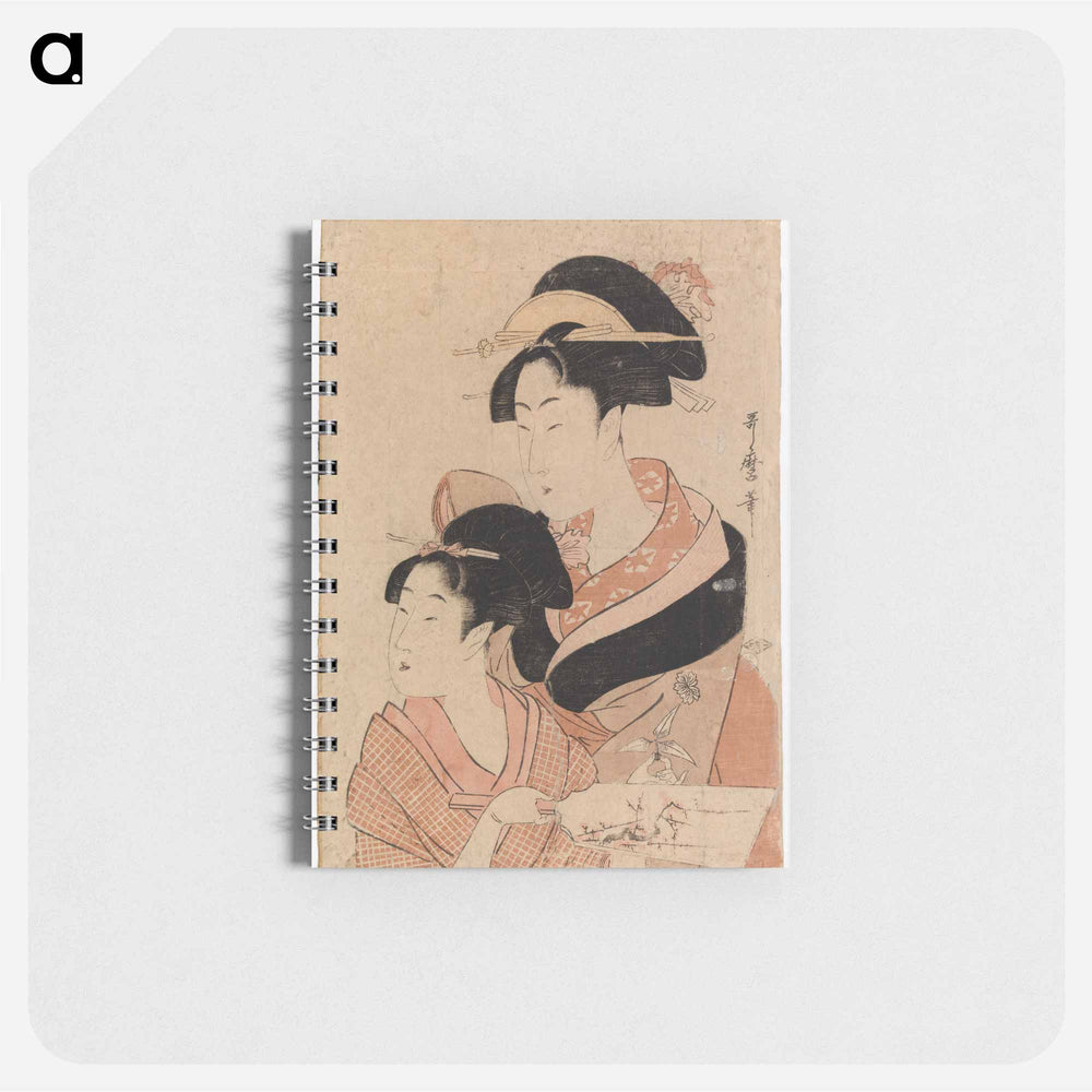 Kaksi geishaa - 喜多川 歌麿 Memo.