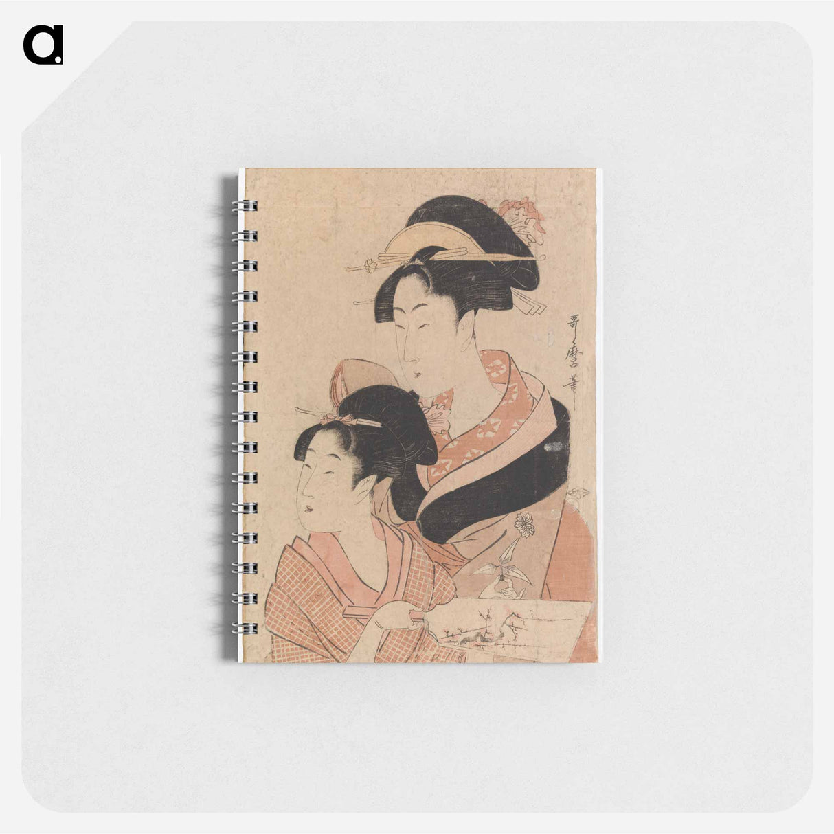 Kaksi geishaa - 喜多川 歌麿 Memo.