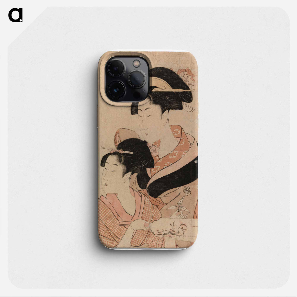 Kaksi geishaa - 喜多川 歌麿 Phone Case.