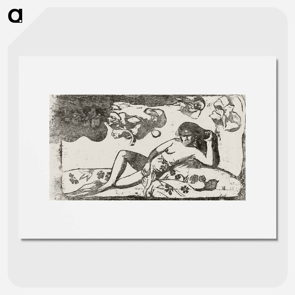 Te arii vahine—opoi (Woman with Mangos—Tired) - Paul Gauguin Poster.