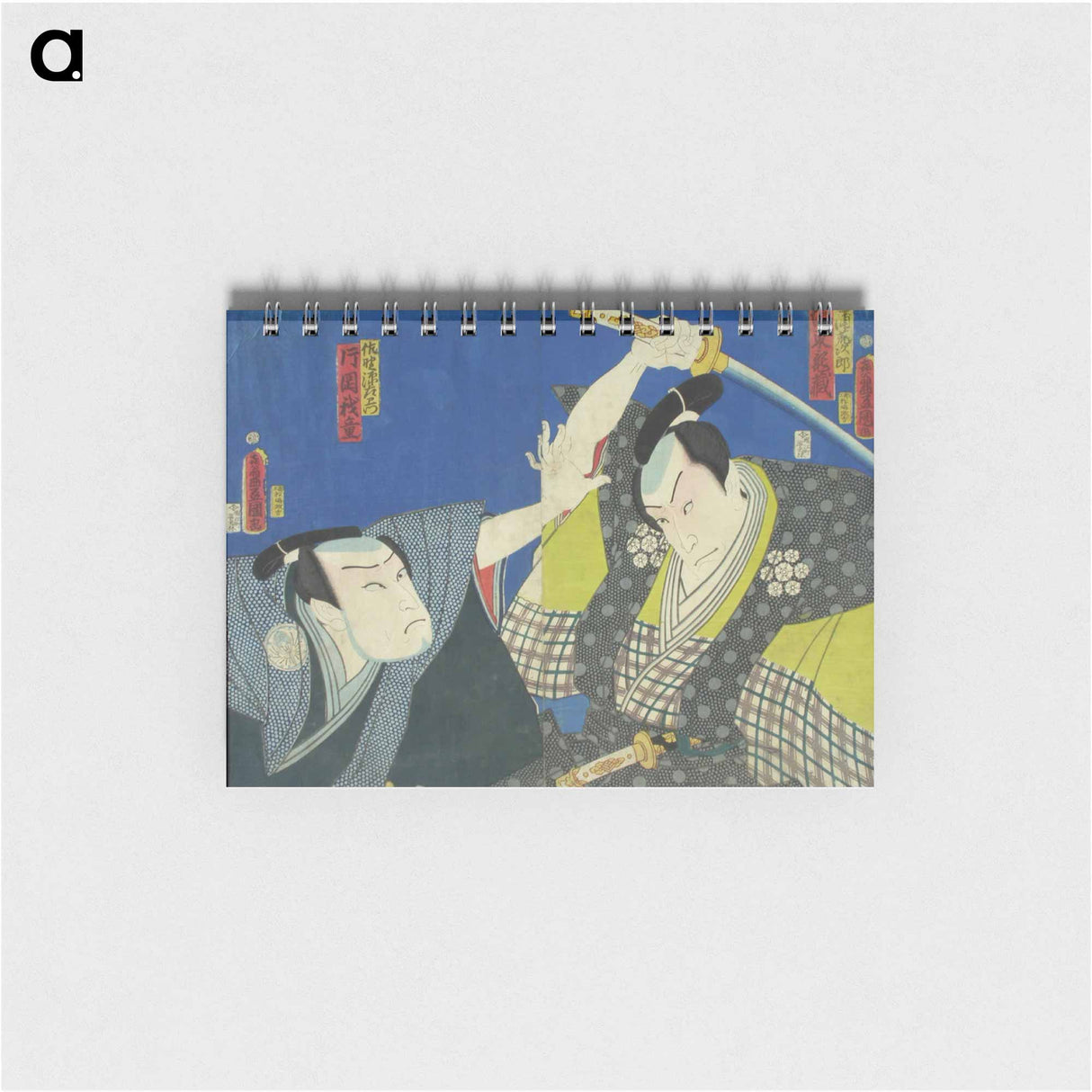 アートメモ帳-Actors Bando Kamezo and Kataoka Gado in the Play Sano Keizu Soga no Goshozome
- 歌川 国貞 Memo.