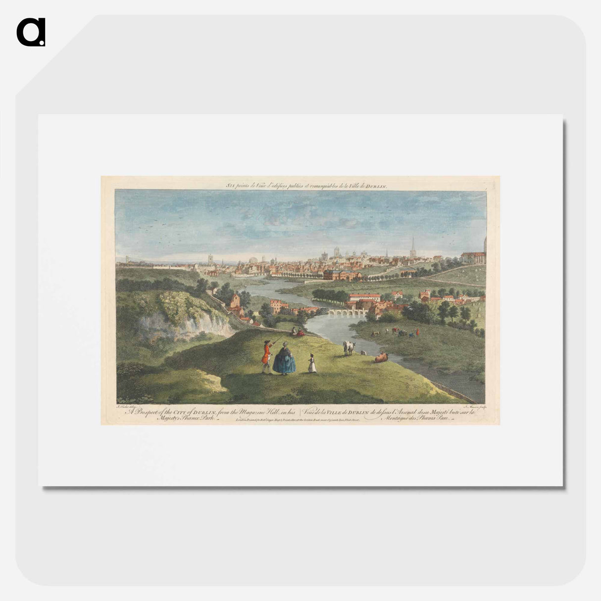 アートポスター-A Prospect of the City of Dublin, from the Magazine Hill, in his Majesty's Phoenix Park
- イェール大学アートギャラリー Poster.