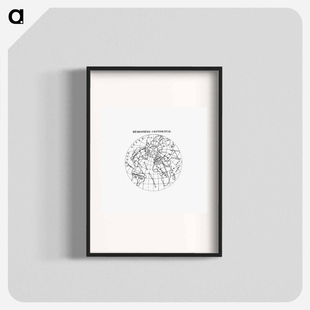 World atlas from Voyeur's Checklist - アンティーク地図 Poster.