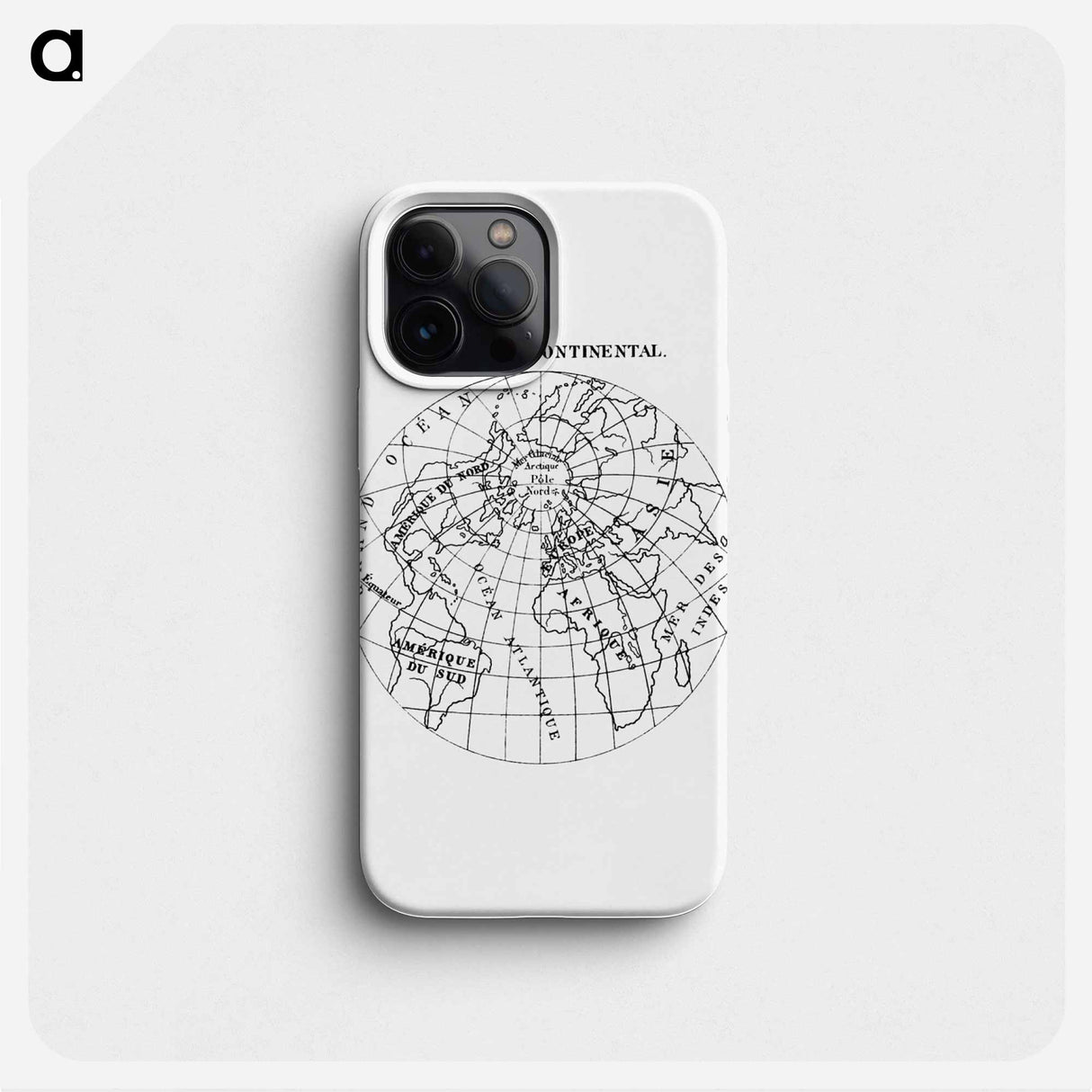World atlas from Voyeur's Checklist - アンティーク地図 Phone Case.