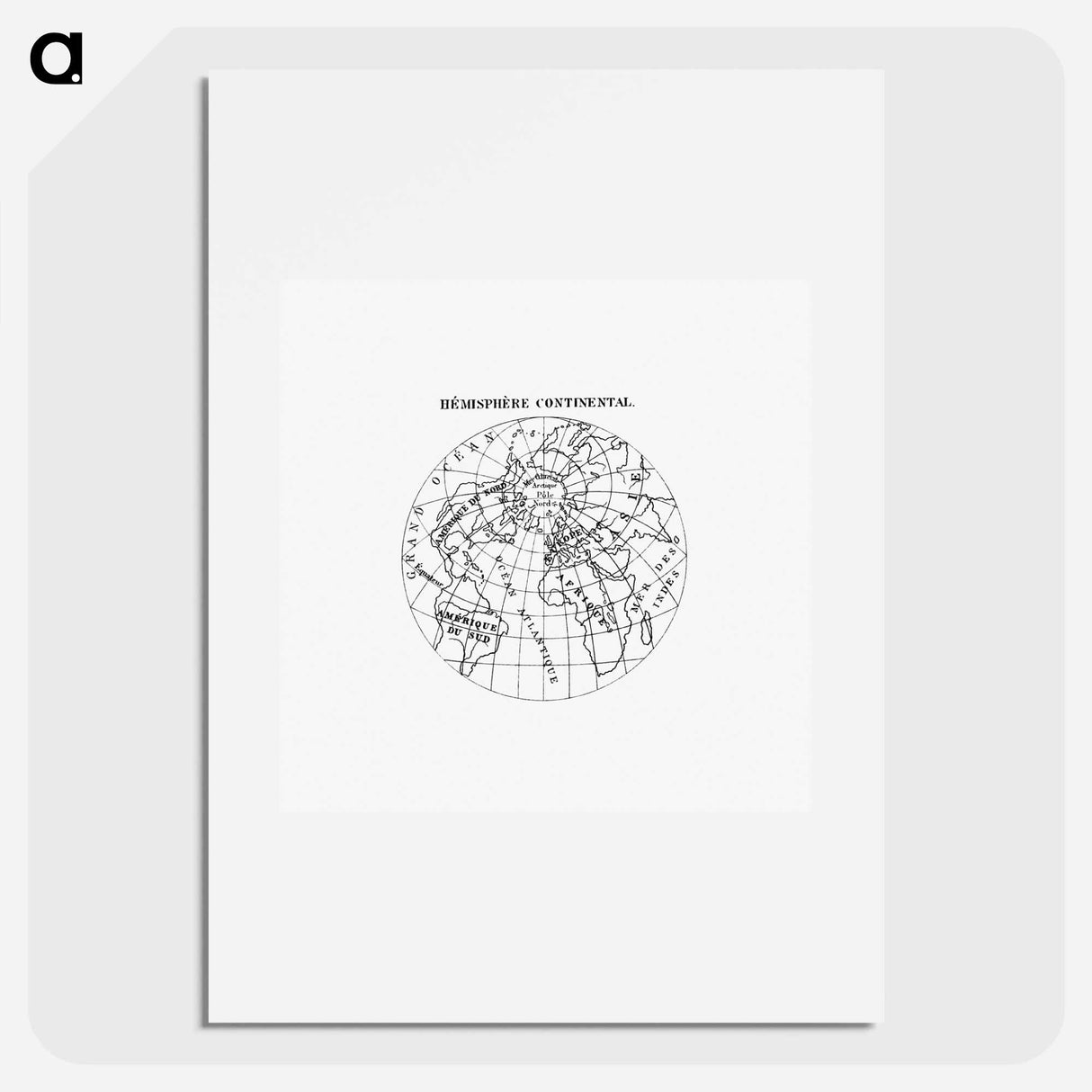 World atlas from Voyeur's Checklist - アンティーク地図 Poster.