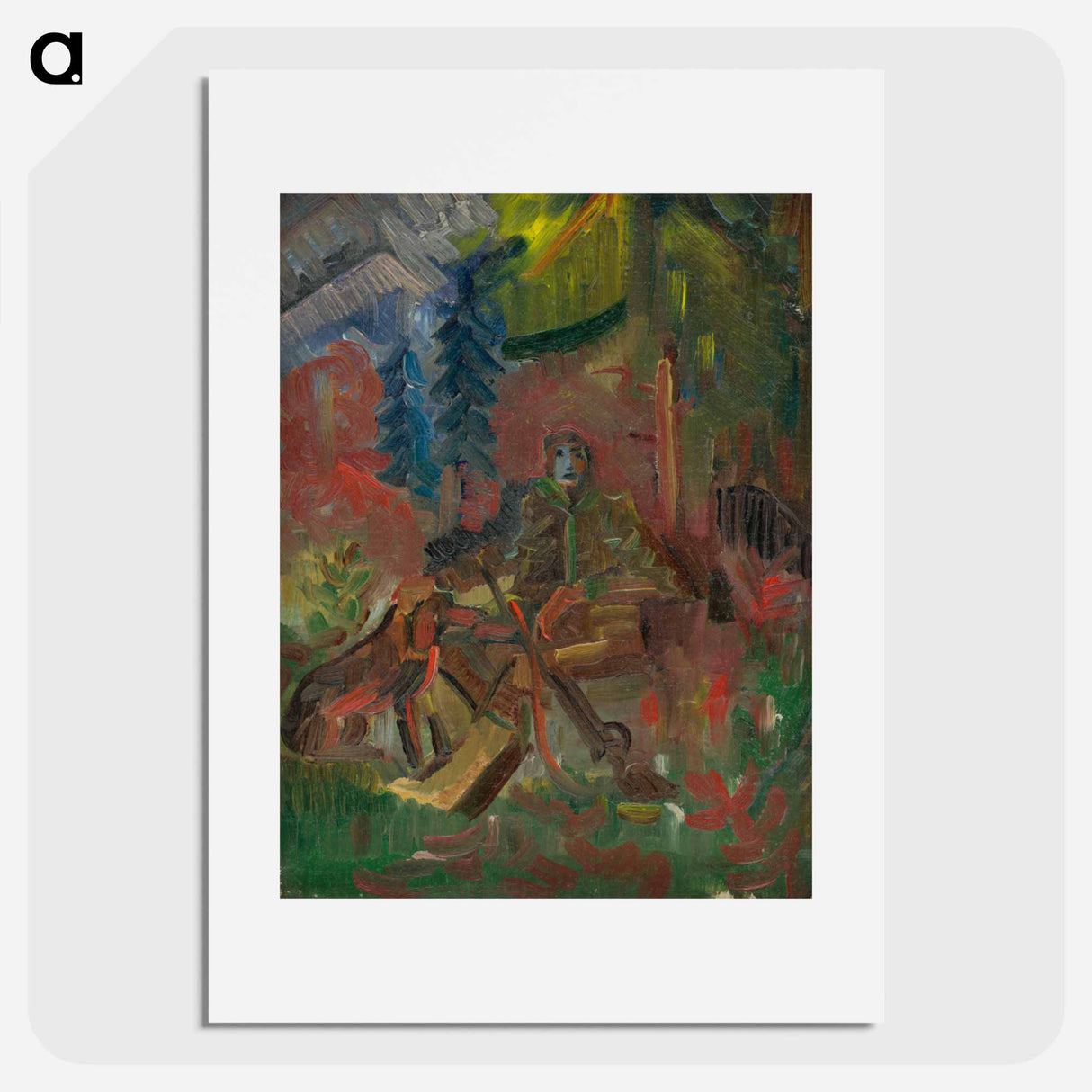 Resting huntsman - アーノルド ピーター ワイズ クビンチャン Poster.