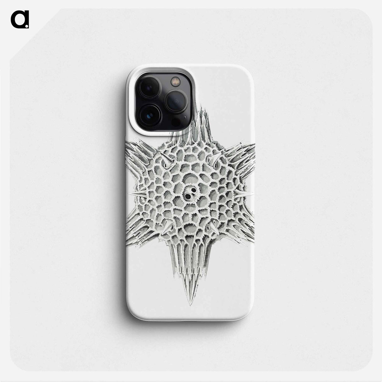 Vintage marine life illustration on white background - エルンスト ヘッケル Phone Case.