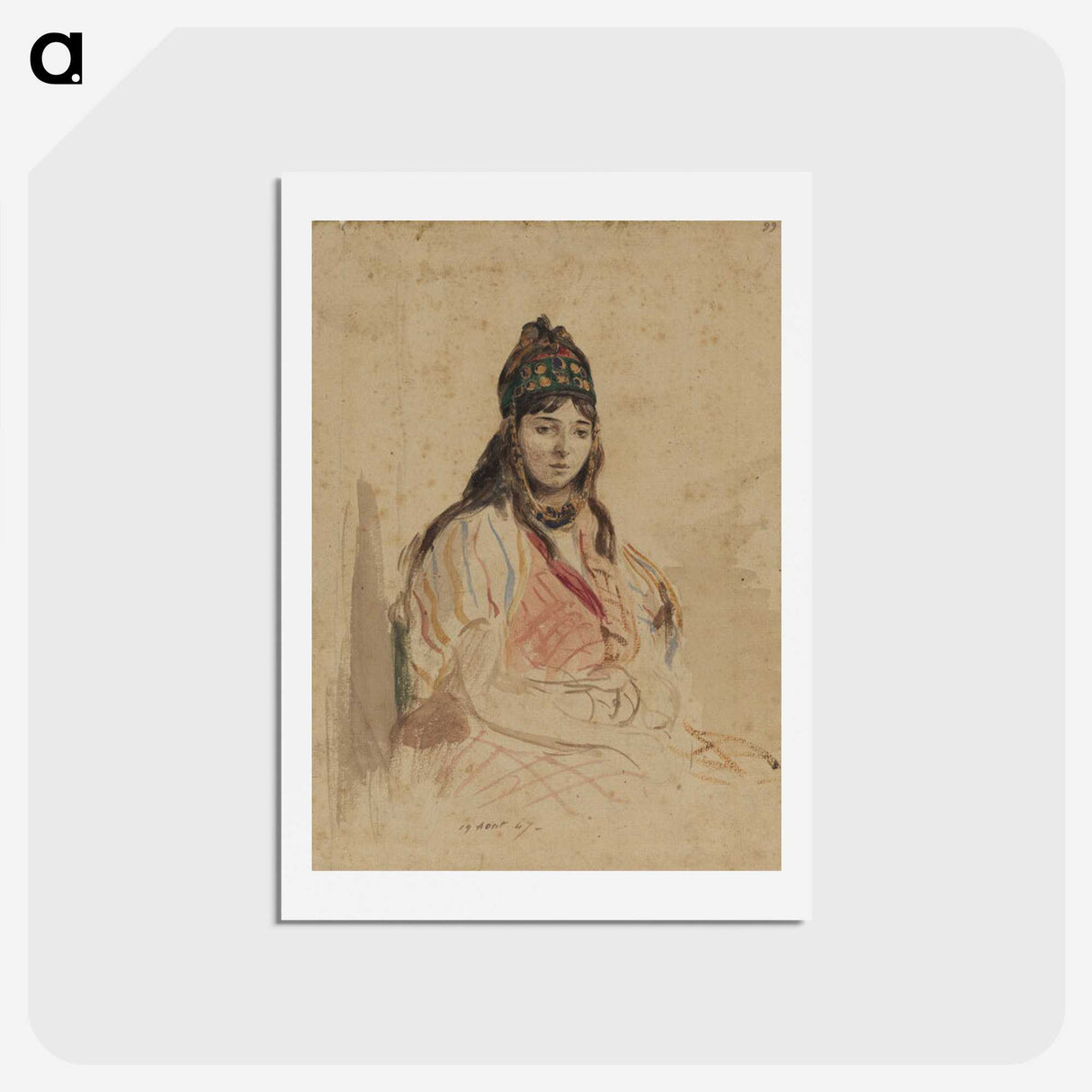 3-25_Eugene-Delacroix_hagaki