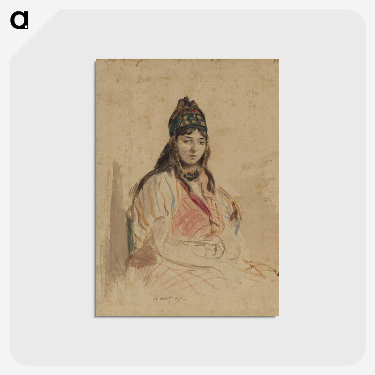 3-25_Eugene-Delacroix_postcard