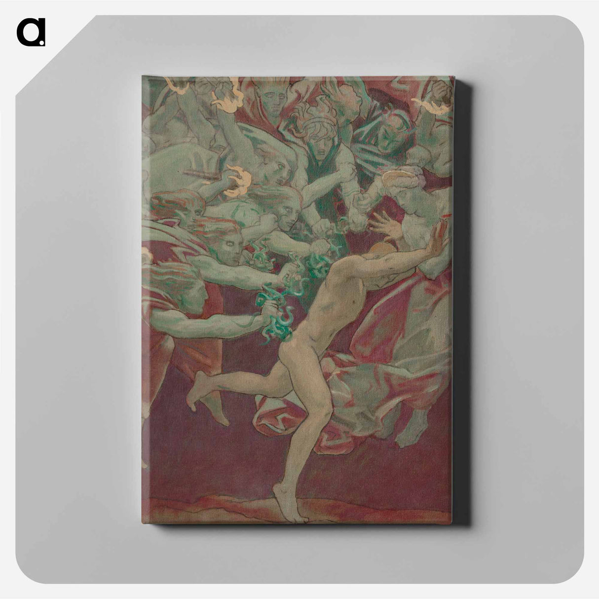 Study for the Museum of Fine Arts, Boston, Murals: Orestes and the Furies - John Singer Sargent Canvas.