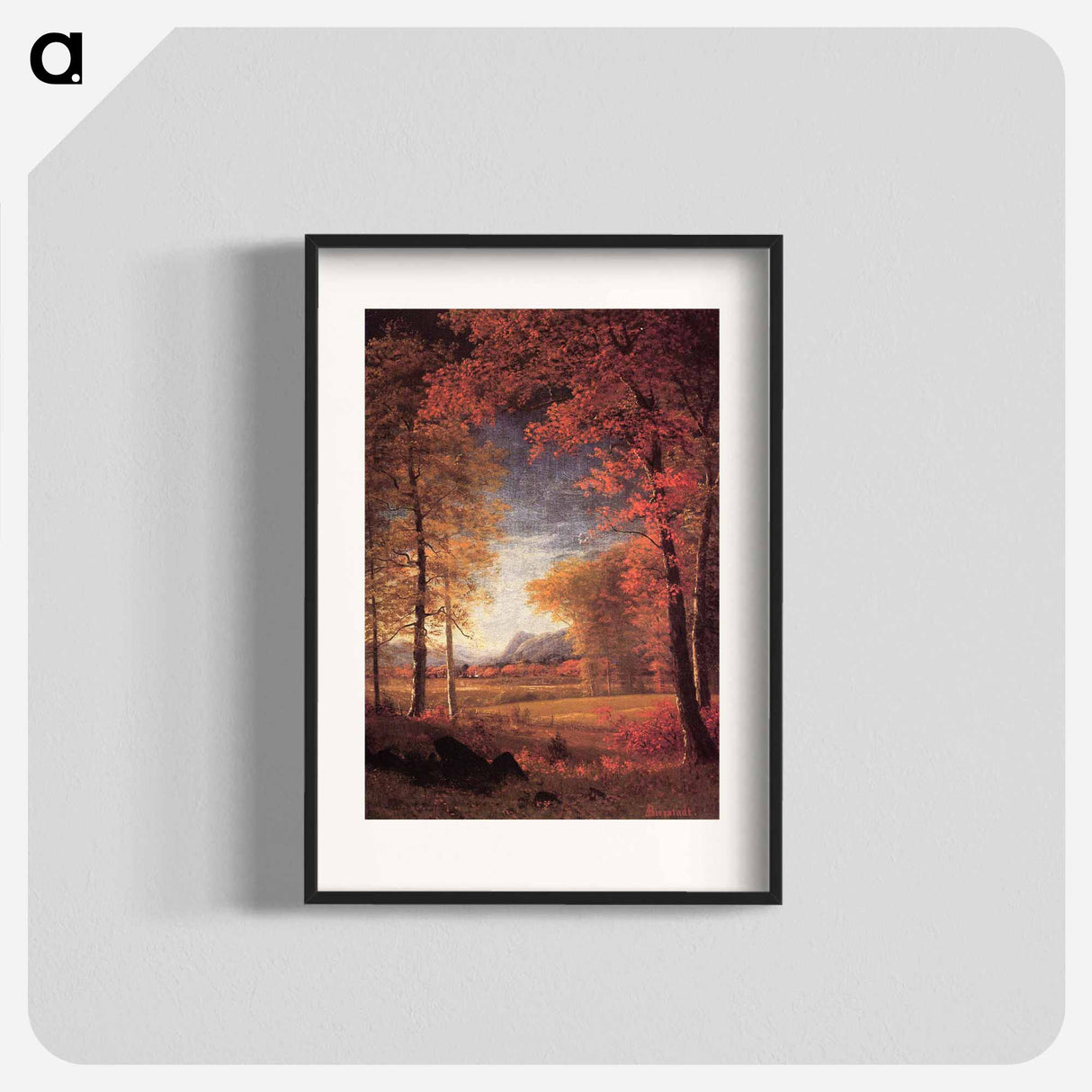 アートポスター-Autumn in America, Oneida County, New York - アルバート ビアスタット Poster.