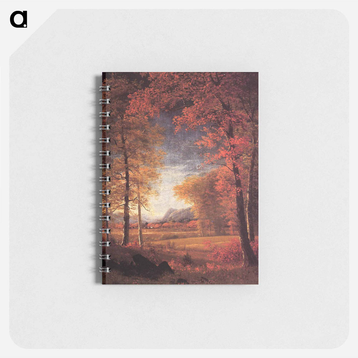 アートメモ帳-Autumn in America, Oneida County, New York - アルバート ビアスタット Memo.