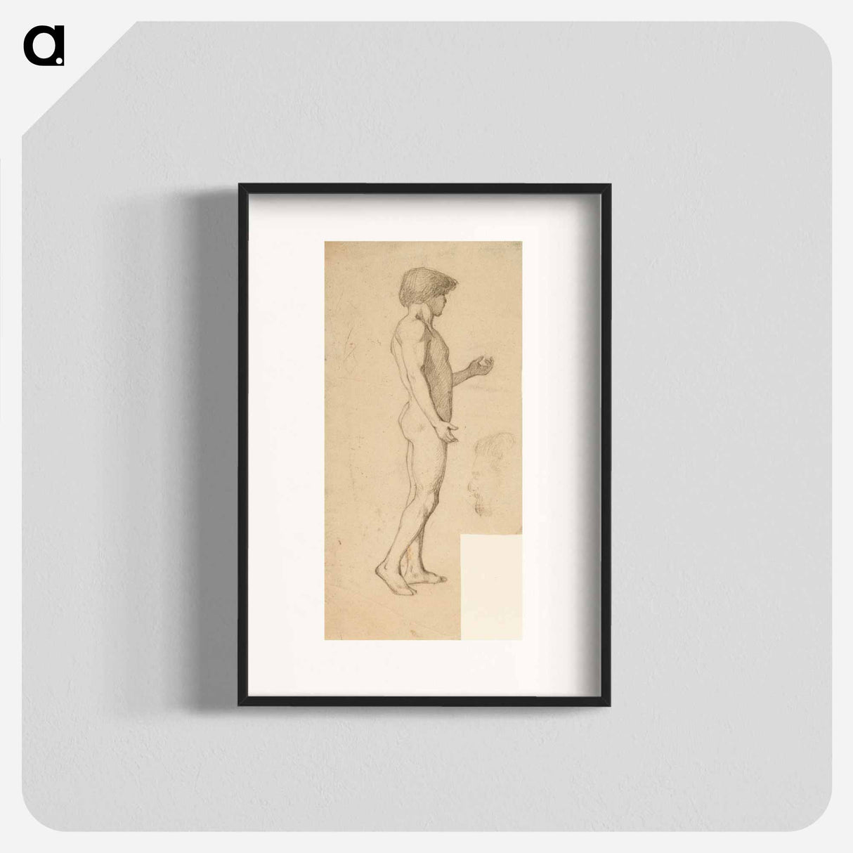 Seisova miesmalli - アルバート エーデルフェルト Poster.