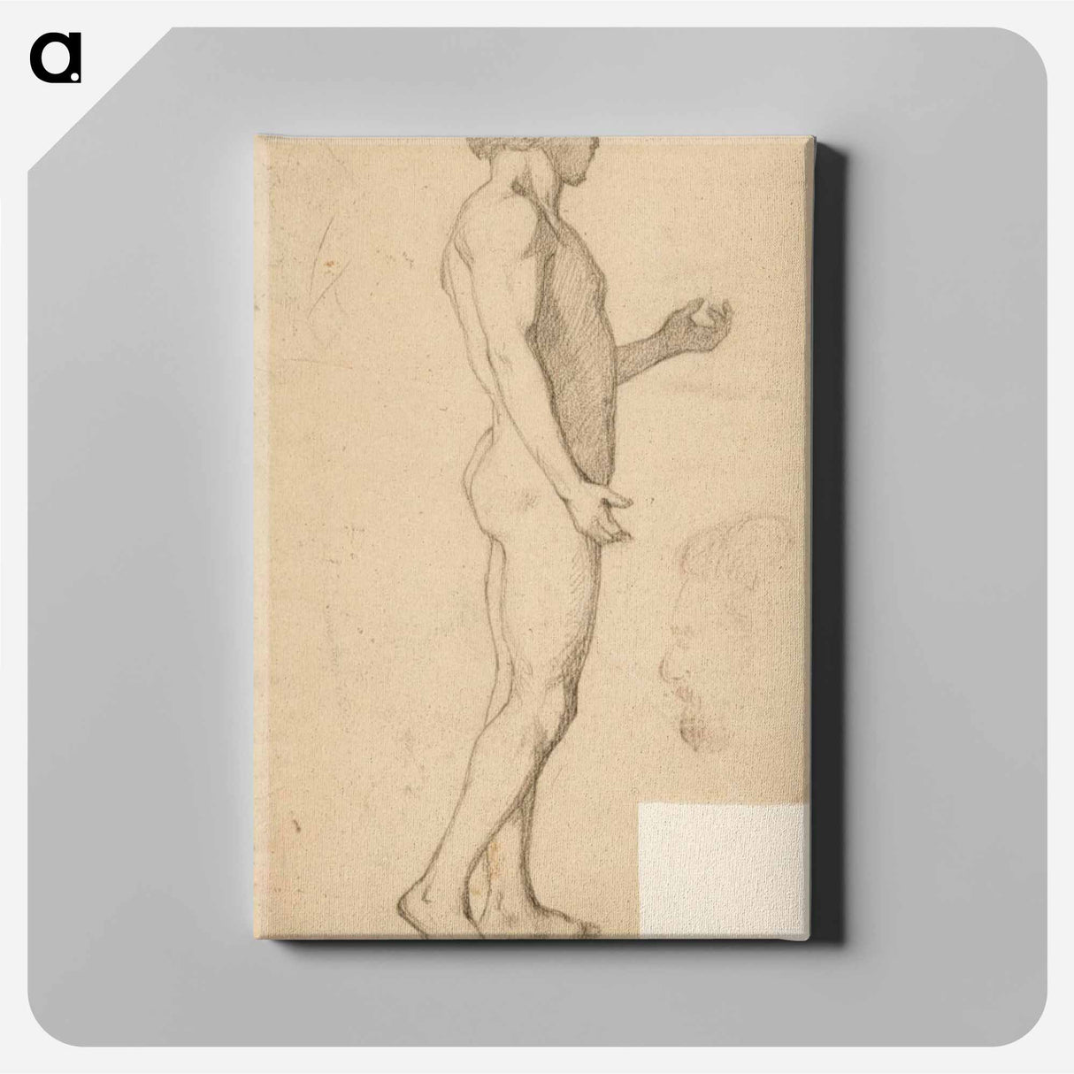 Seisova miesmalli - アルバート エーデルフェルト Canvas.