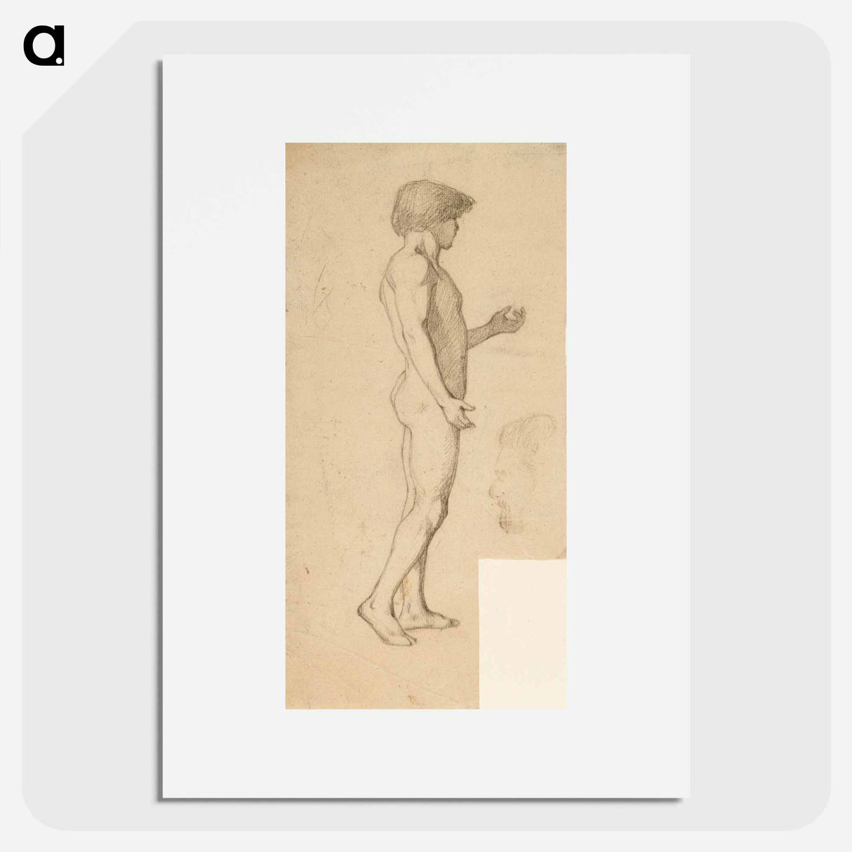 Seisova miesmalli - アルバート エーデルフェルト Poster.