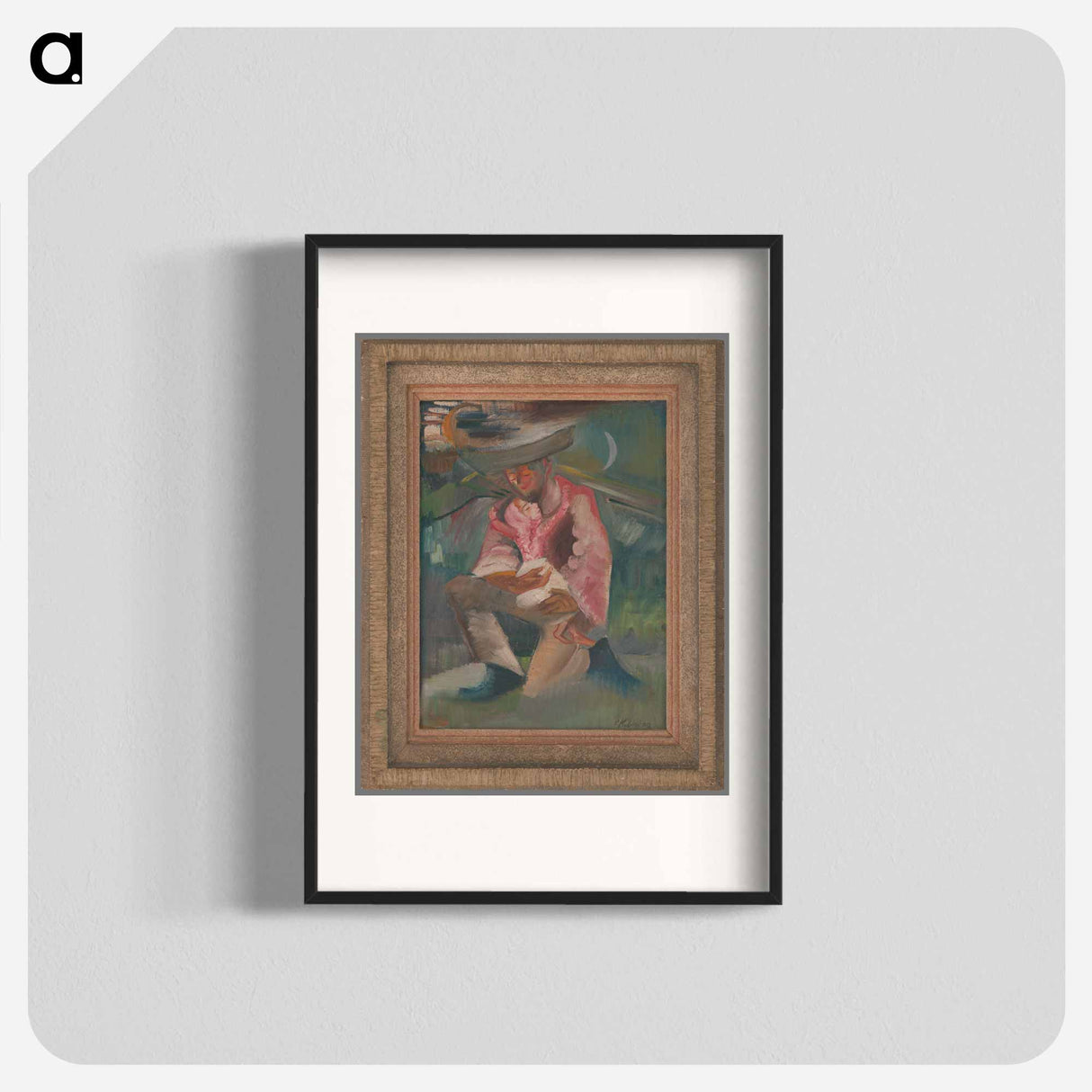 A father with a little girl - アーノルド ピーター ワイズ クビンチャン Poster.