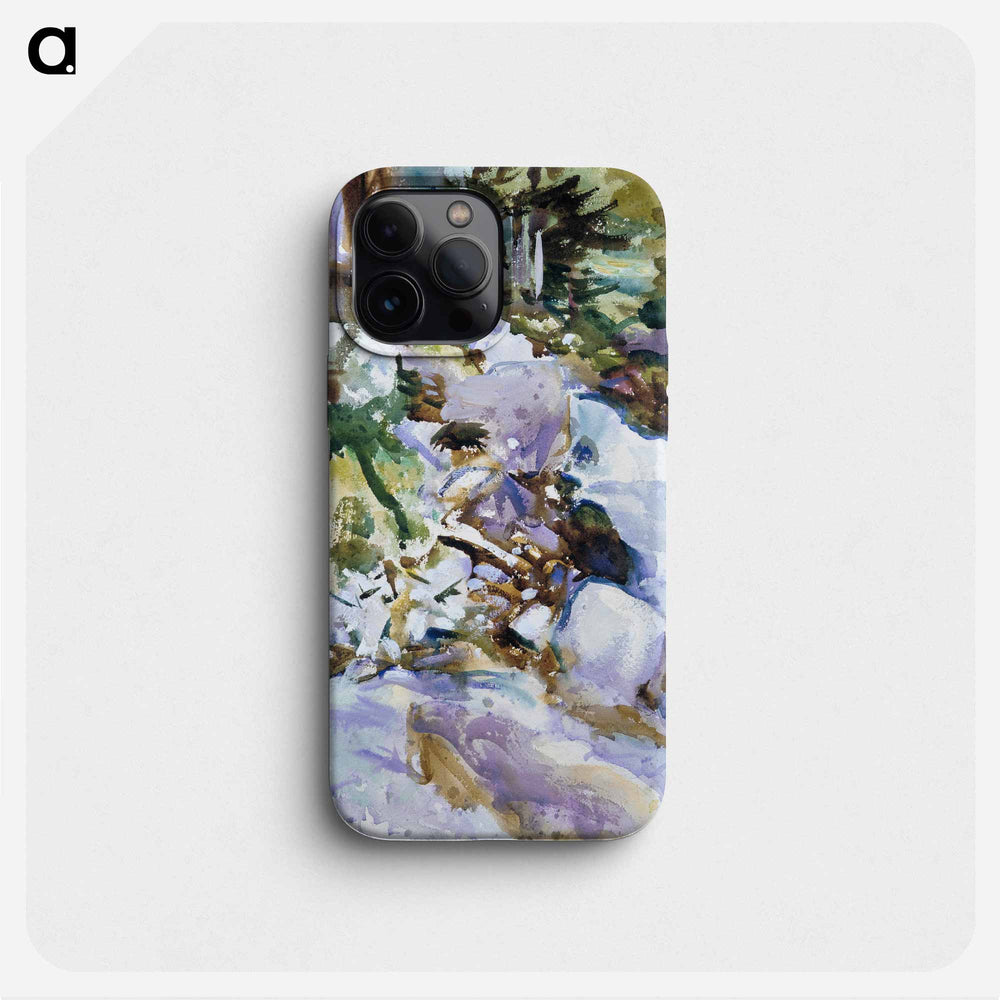 Rushing Brook - John Singer Sargent Phone Case.