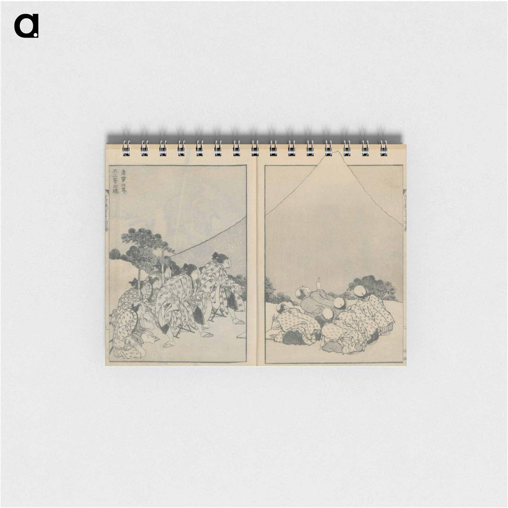 Mount Fuji of the Mists; Mount Fuji of the Ascending Dragon - 葛飾 北斎 Memo.