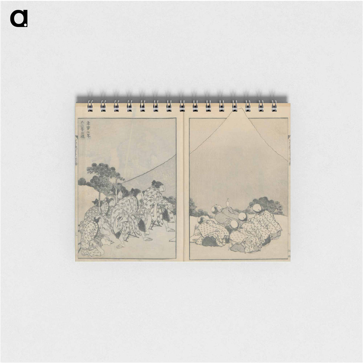 Mount Fuji of the Mists; Mount Fuji of the Ascending Dragon - 葛飾 北斎 Memo.