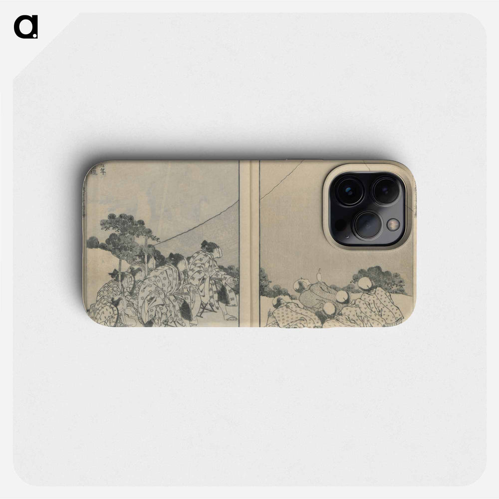 Mount Fuji of the Mists; Mount Fuji of the Ascending Dragon - Katsushika Hokusai Phone Case.