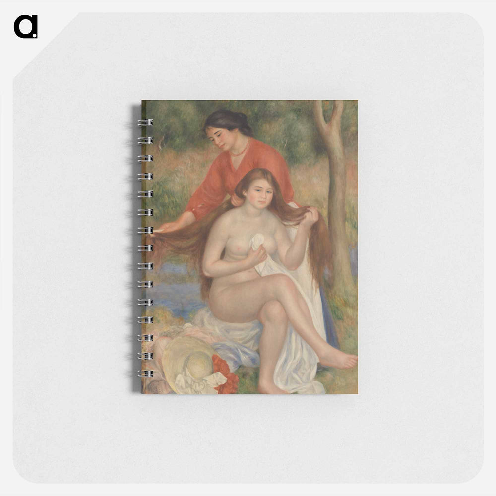 Bather and Maid - ピエール オーギュスト ルノワール Memo.