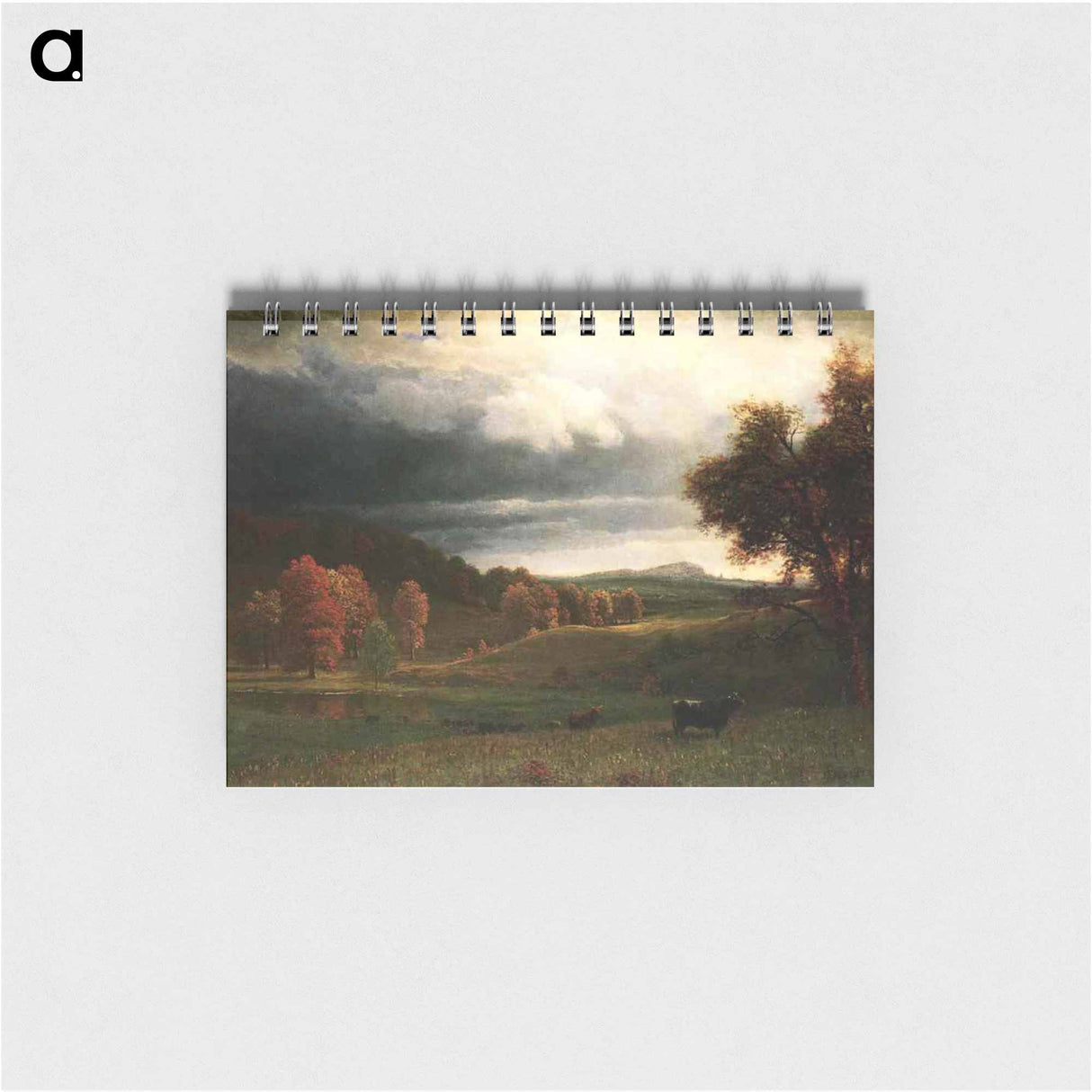 アートメモ帳-Autumn Landscape - アルバート ビアスタット Memo.