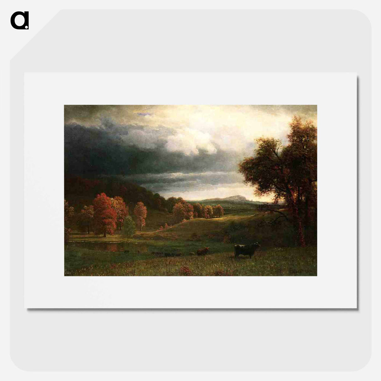 アートポスター-Autumn Landscape - アルバート ビアスタット Poster.
