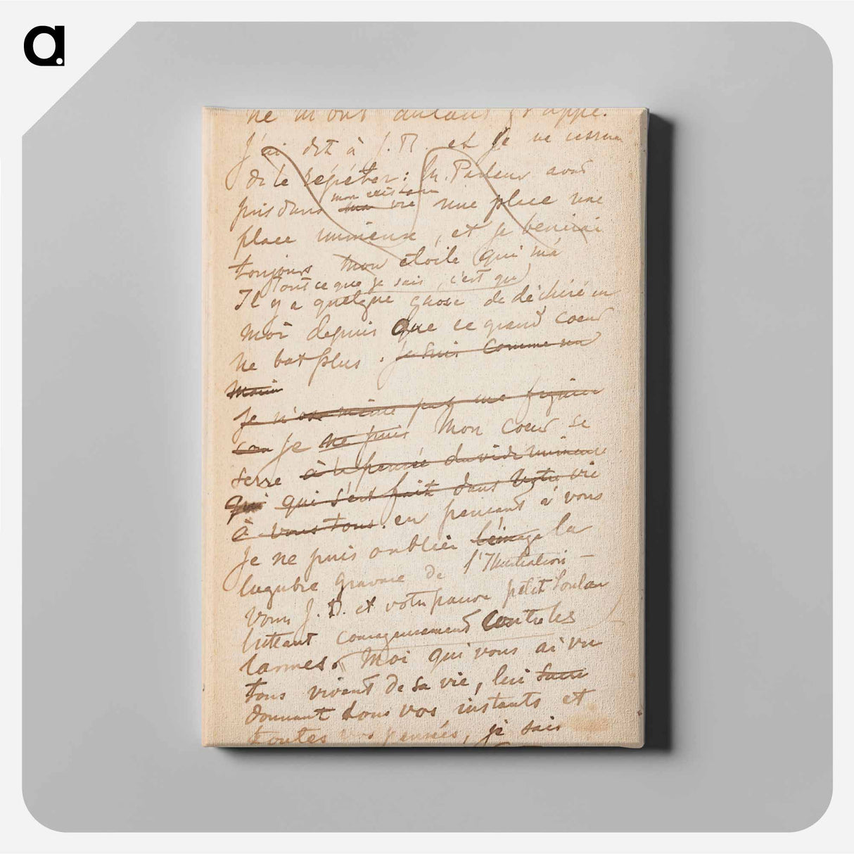 (unknown) part of a sketchbook - アルバート エーデルフェルト Canvas.