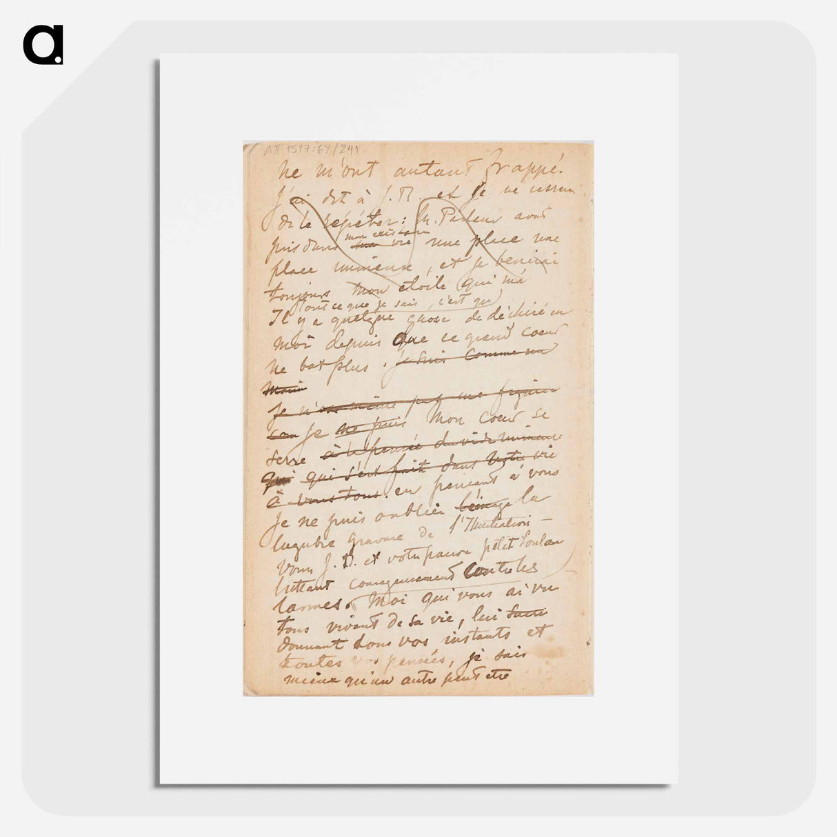 (unknown) part of a sketchbook - アルバート エーデルフェルト Poster.