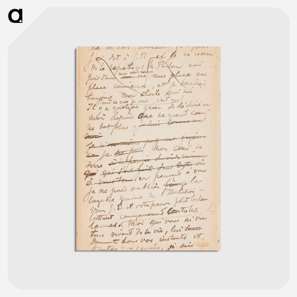 (unknown) part of a sketchbook - アルバート エーデルフェルト Postcard.