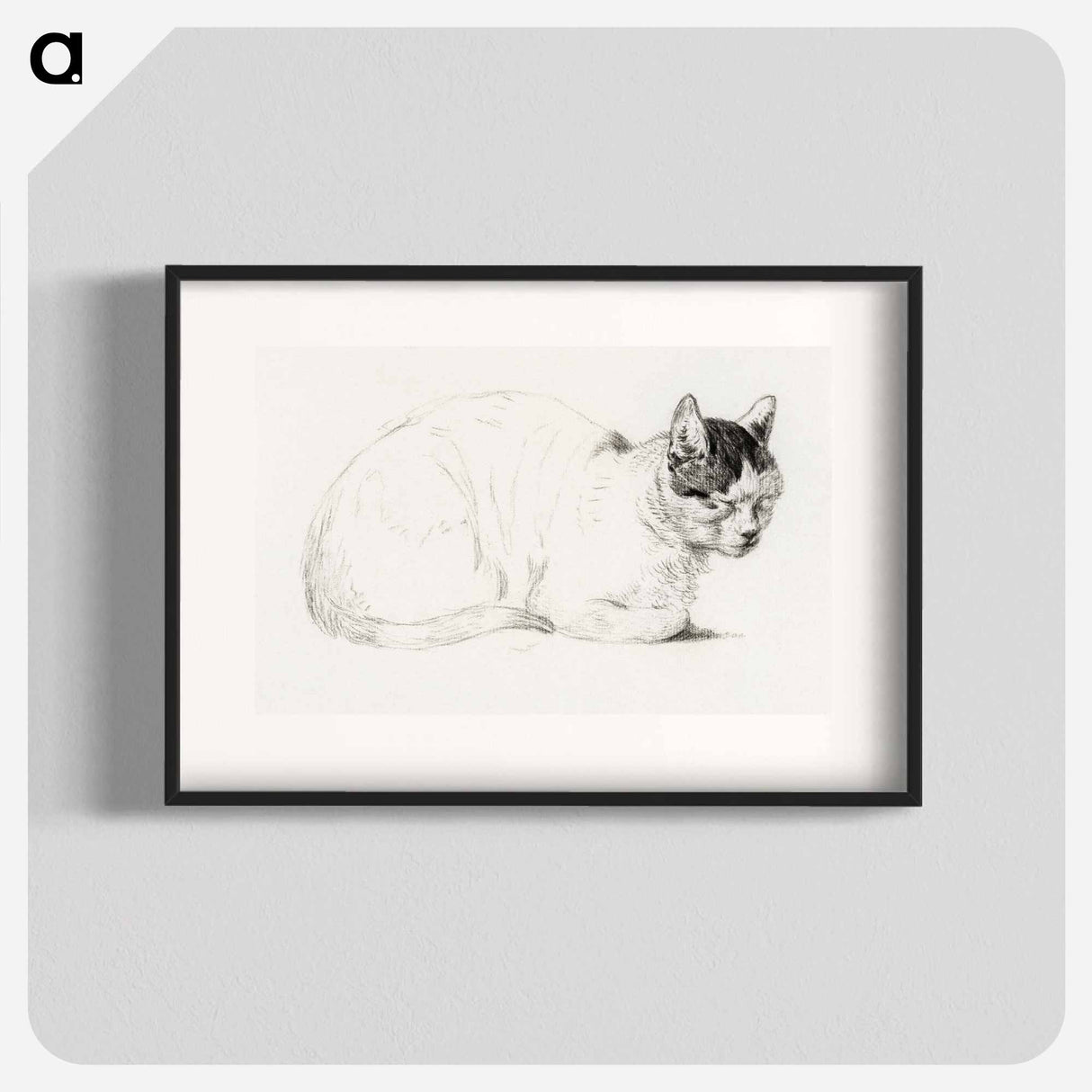 Sketch of a cat - Jean Bernard Poster.