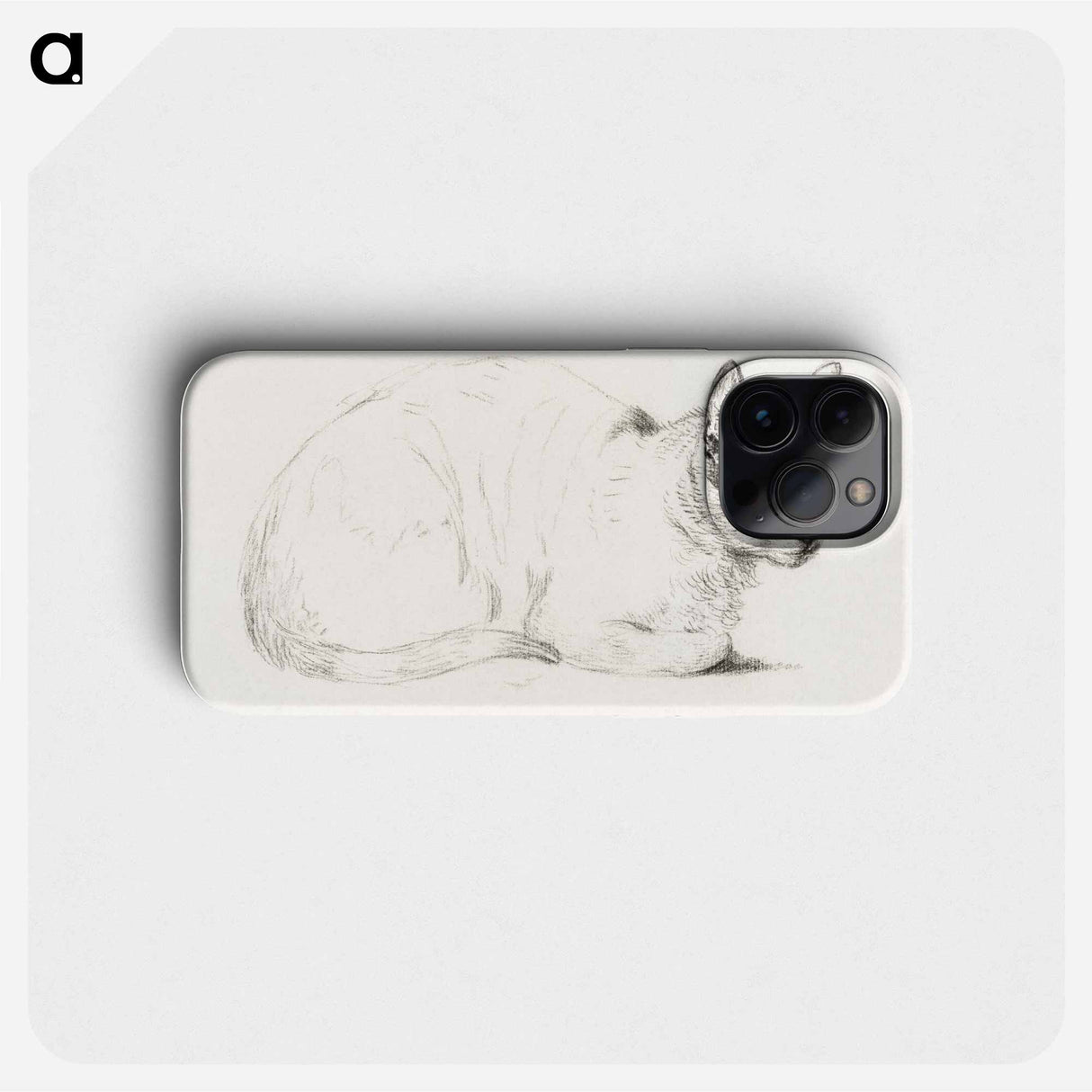 Sketch of a cat - Jean Bernard Phone Case.
