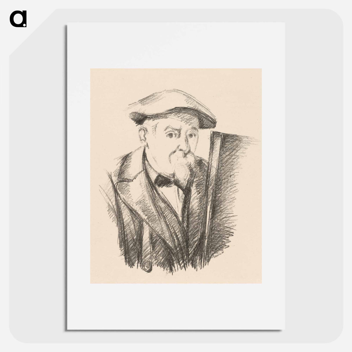 アートポスター-Self-Portrait - ポール セザンヌ Poster.