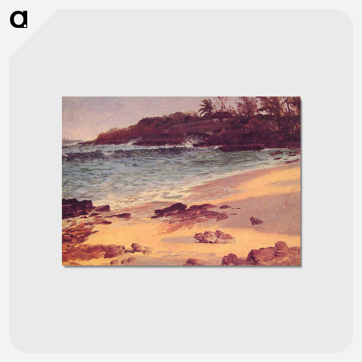 アートポストカード-Bahama Cove - アルバート ビアスタット Postcard.