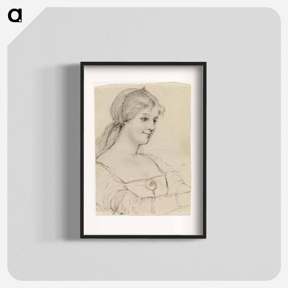 Queen bianca, sketch - アルバート エーデルフェルト Poster.