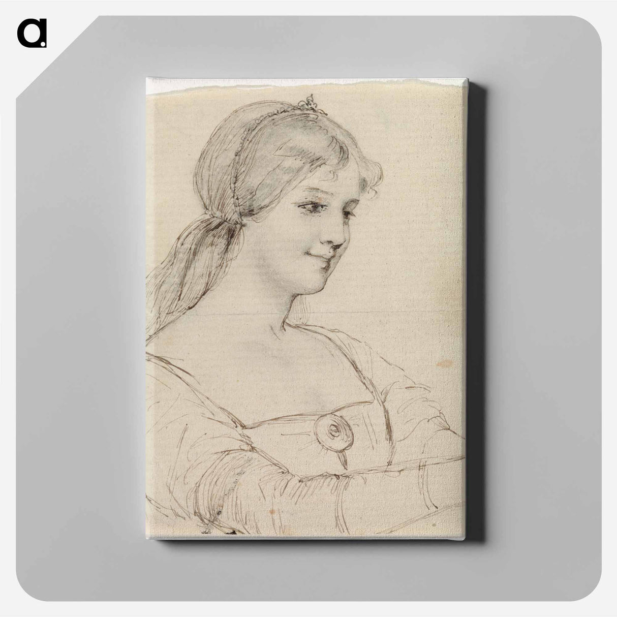 Queen bianca, sketch - アルバート エーデルフェルト Canvas.