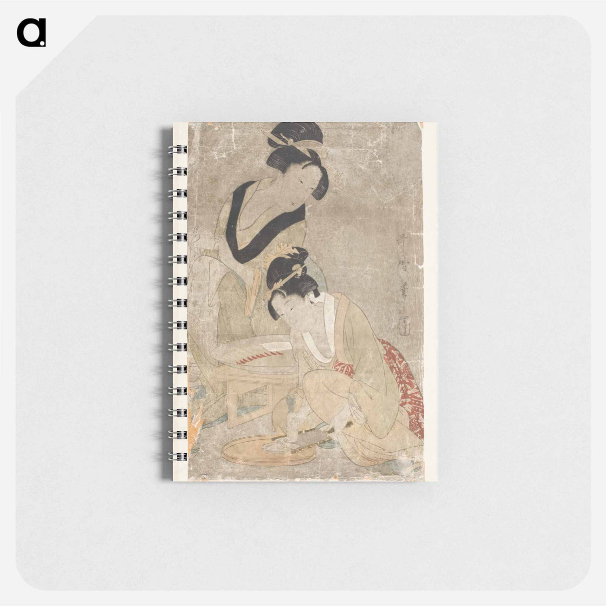 Preparing Raw Fish - 喜多川 歌麿 Memo.