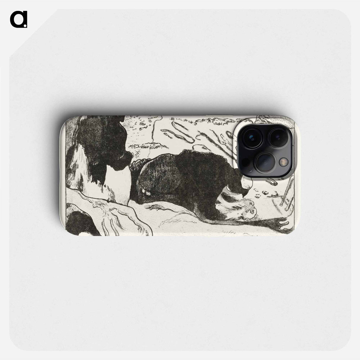 Two Washing Women Wash Clothes by Water - Paul Gauguin Phone Case.